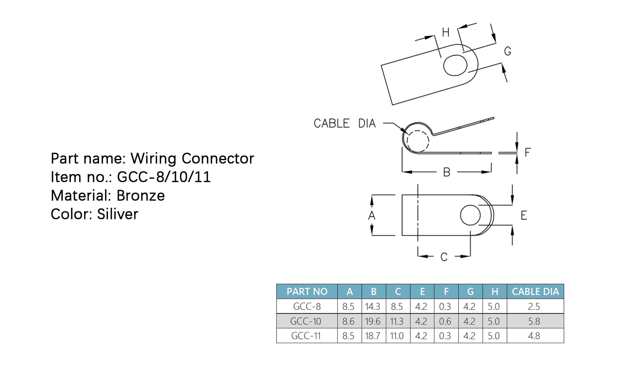 Wiring Connector GCC-8